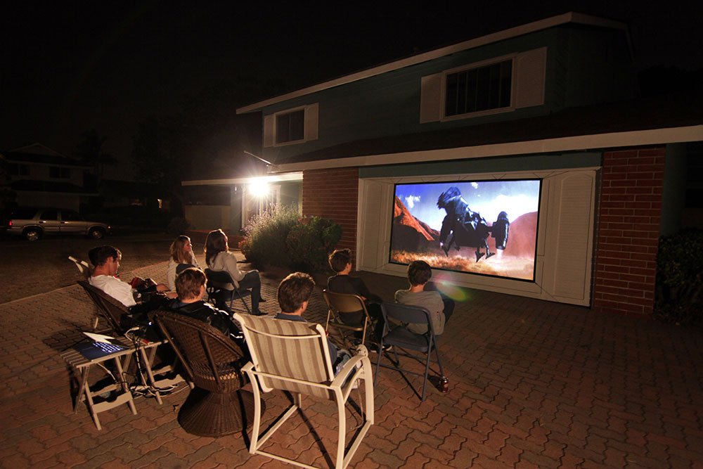 diy outdoor projection screen